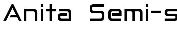 Anita Semi-square font preview